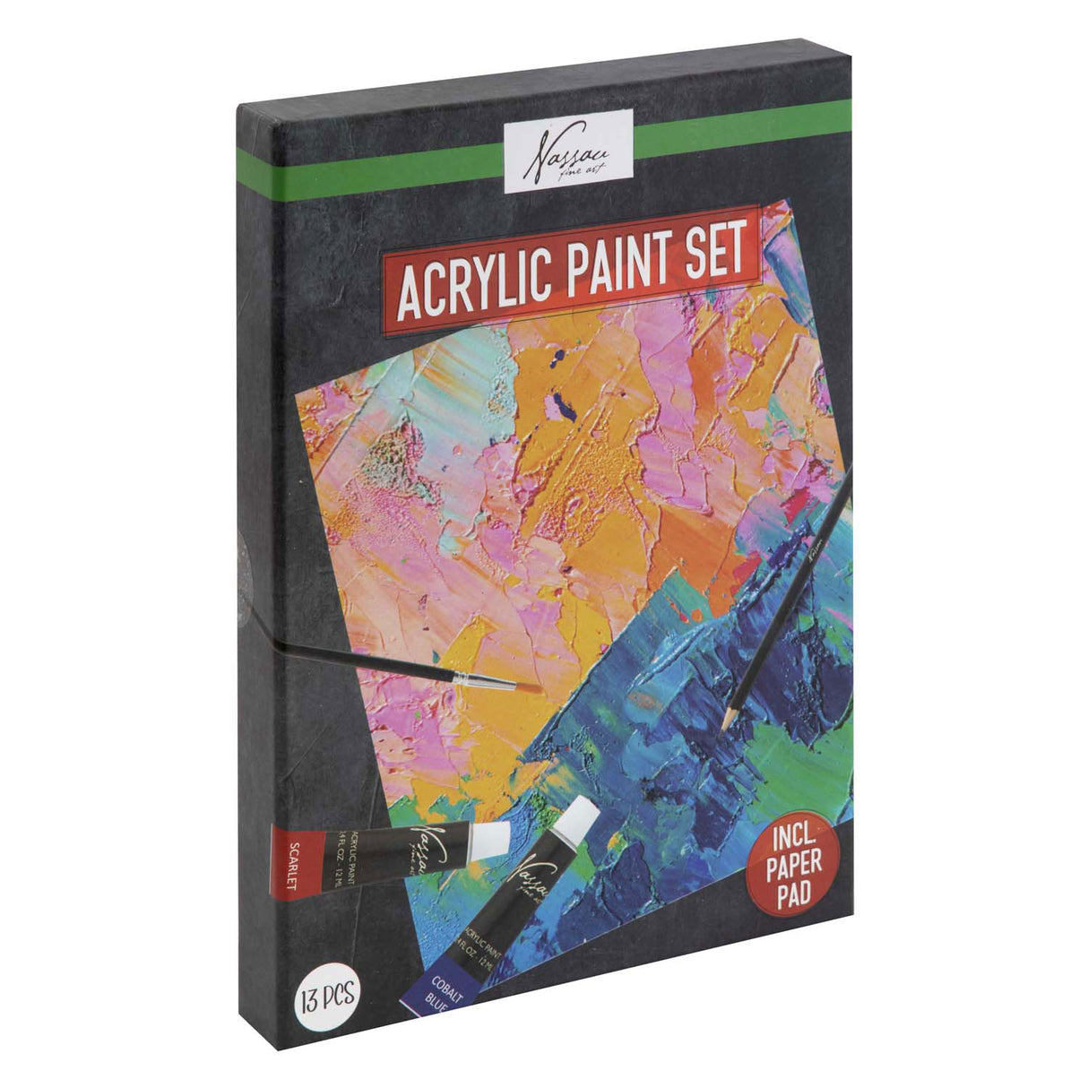 Kreativ-Bastelgruppe Acryl-Farbkasten, 13-tlg.