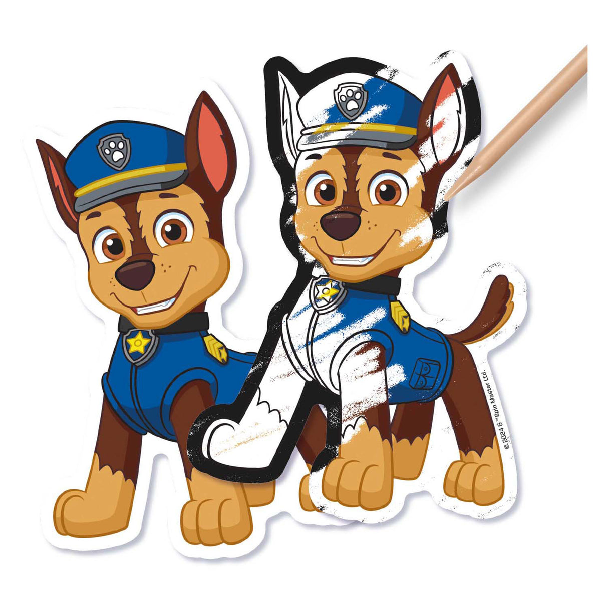 Kreative Bastelgruppe Kratzmagnete Paw Patrol, 12 Stk.