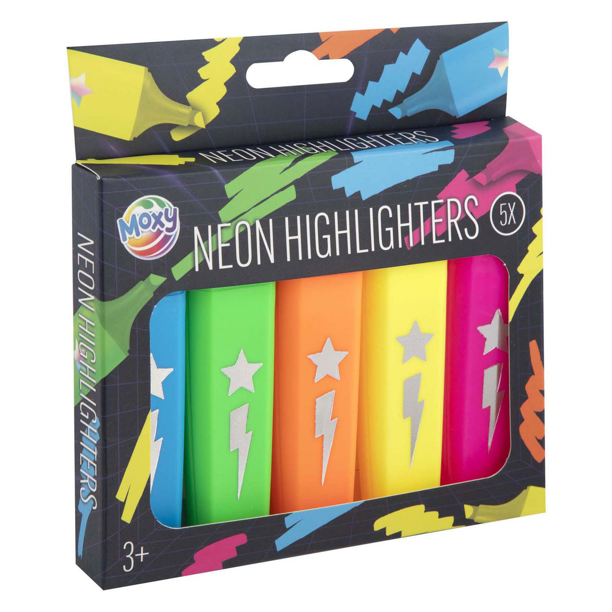 Kreative Bastelgruppe Textmarker Neon, 5 Stk.