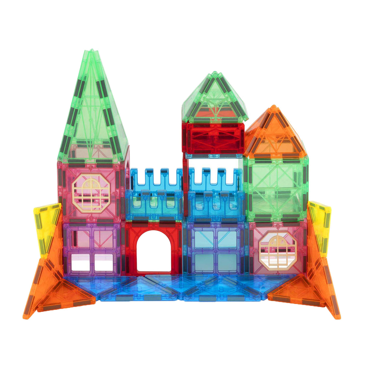 Kreative Bastelgruppe, magnetische Bauspielzeugfliesen mit Aufbewahrungstasche, 64-tlg.
