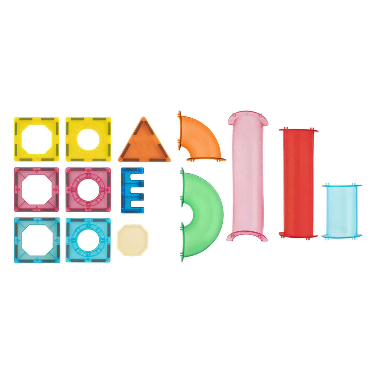 Kreative Bastelgruppen-Bauspielzeuge, magnetische Fliesen XL mit Aufbewahrungstasche, 96-tlg.