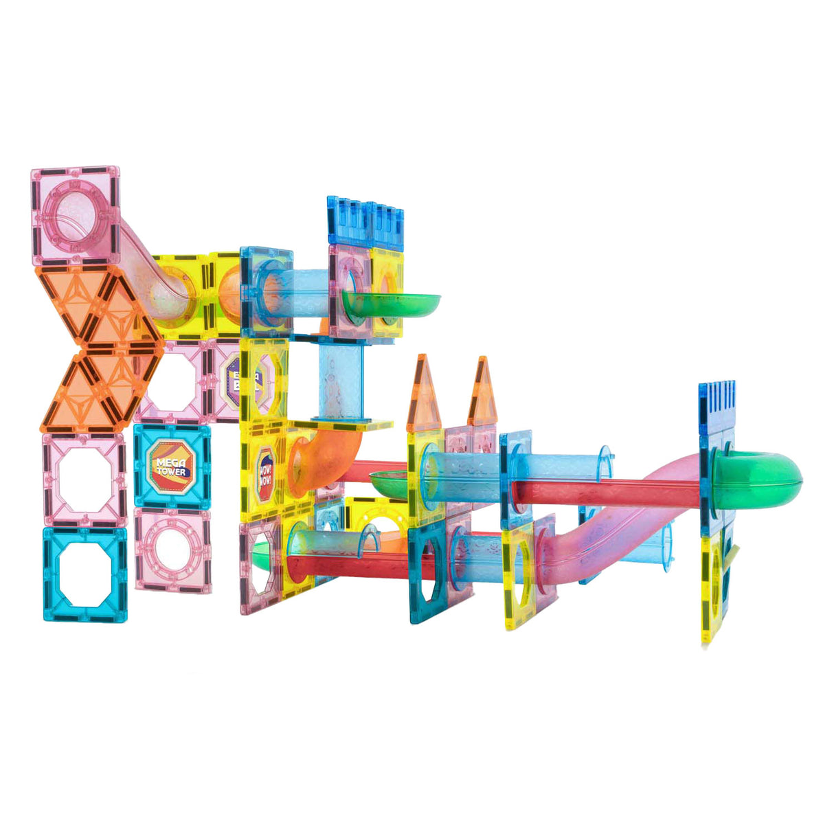 Kreative Bastelgruppen-Bauspielzeuge, magnetische Fliesen XL mit Aufbewahrungstasche, 96-tlg.
