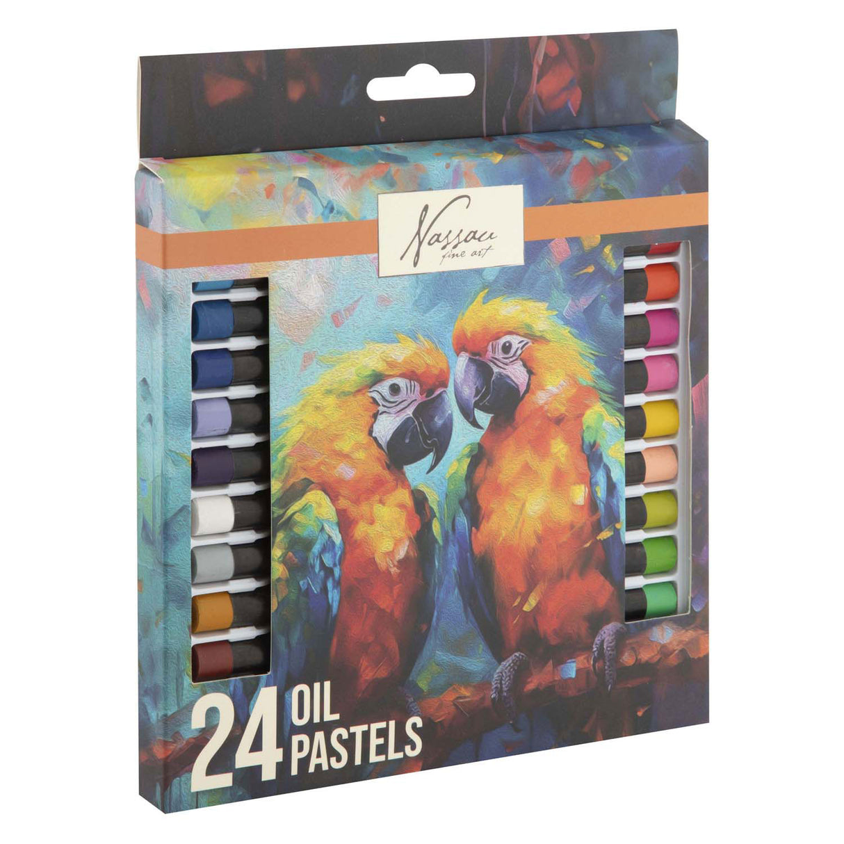 Kreative Bastelgruppe mit Ölpastellfarben, 24er-Set