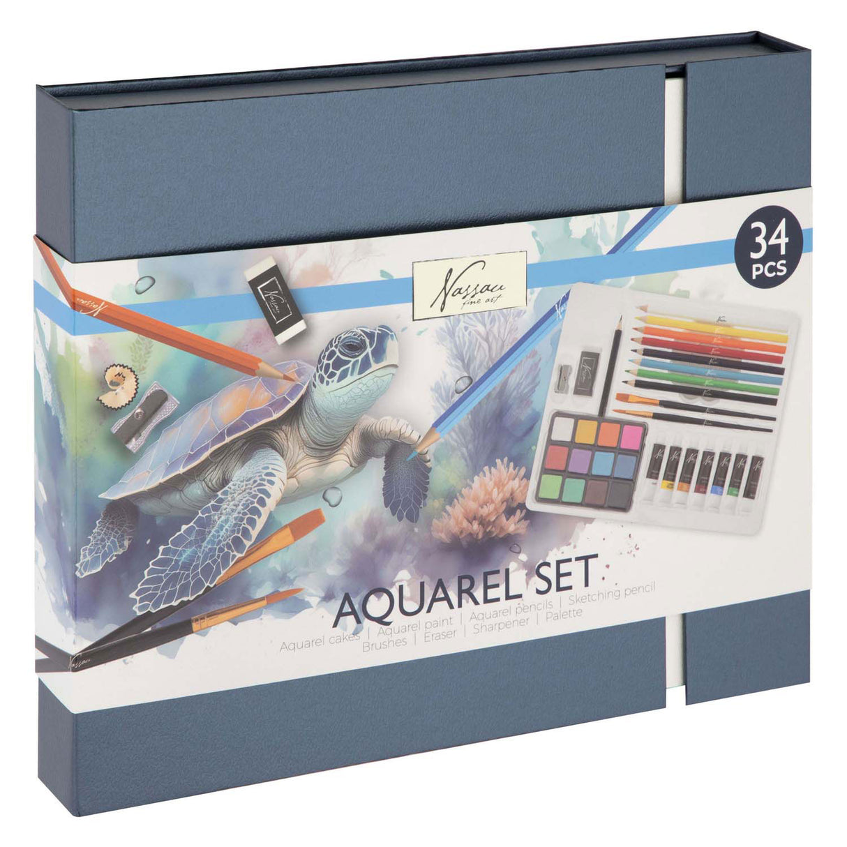 Creative Craft Group Aquarellfarben- und Zeichenset, 34-tlg.