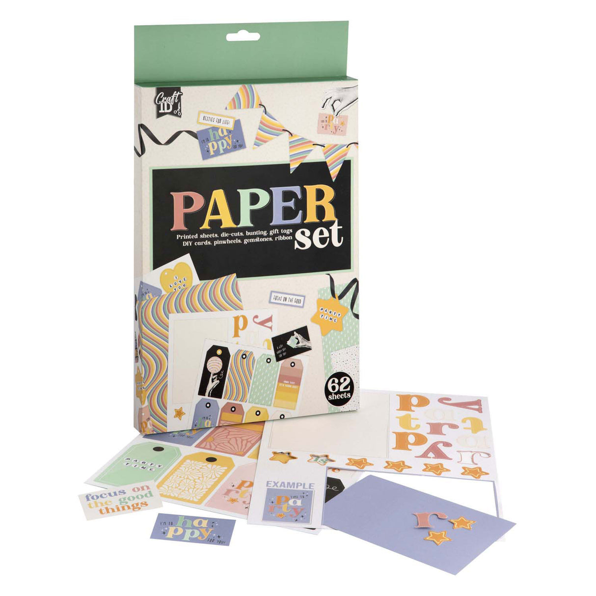 Kreatives Bastelgruppen-Bastelpapier mit Aufdruck gemischt A4