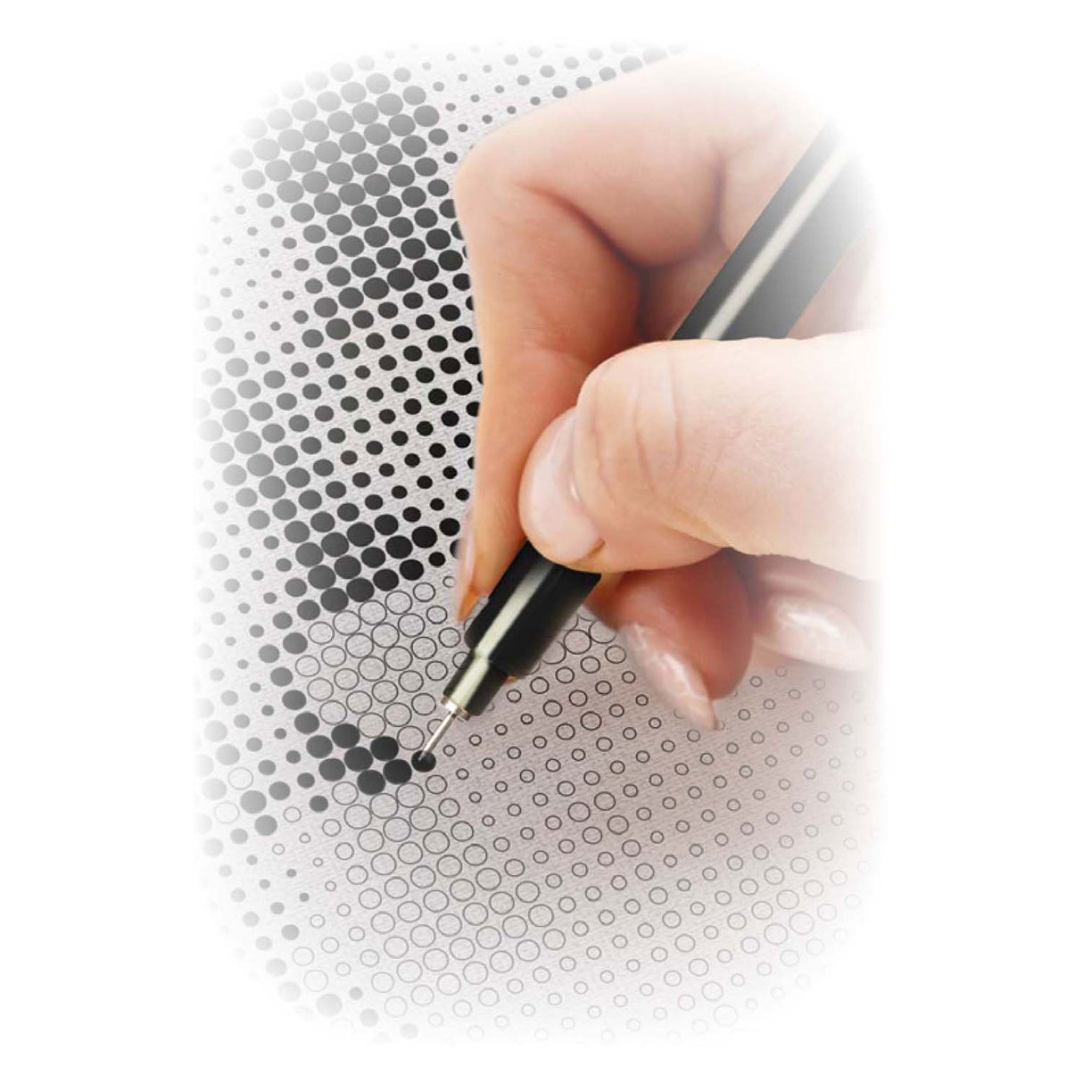 Kreative Bastelgruppe Dot Art auf Leinwand Hund – 40 x 30 cm – inkl. Fineliner