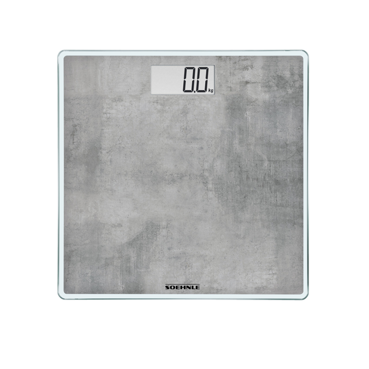 Soehnle 63882 Digital Style Sense Compact 300 Personenwaage, Betonoptik