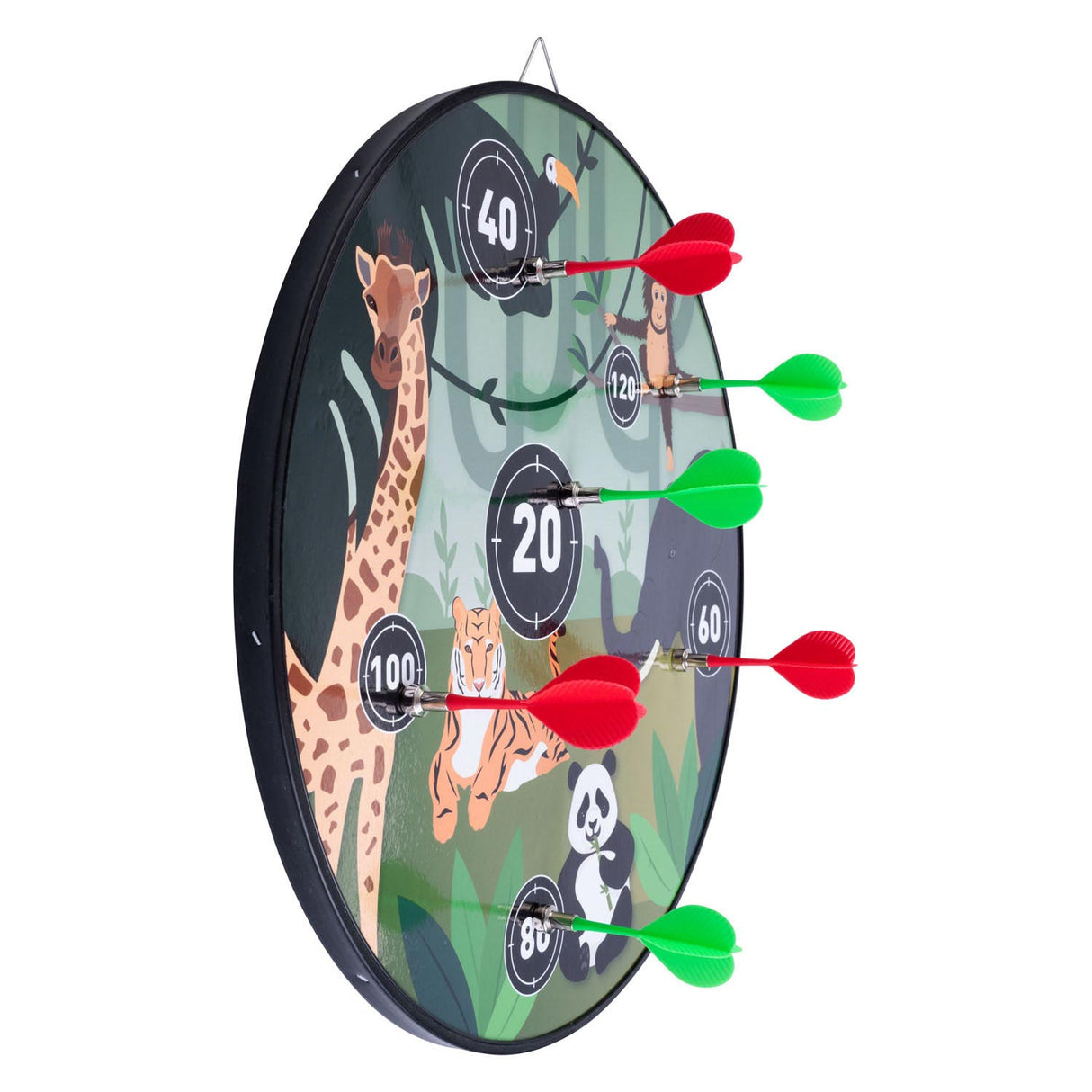 Magnetische Dartscheibe mit doppelseitigen Tieren
