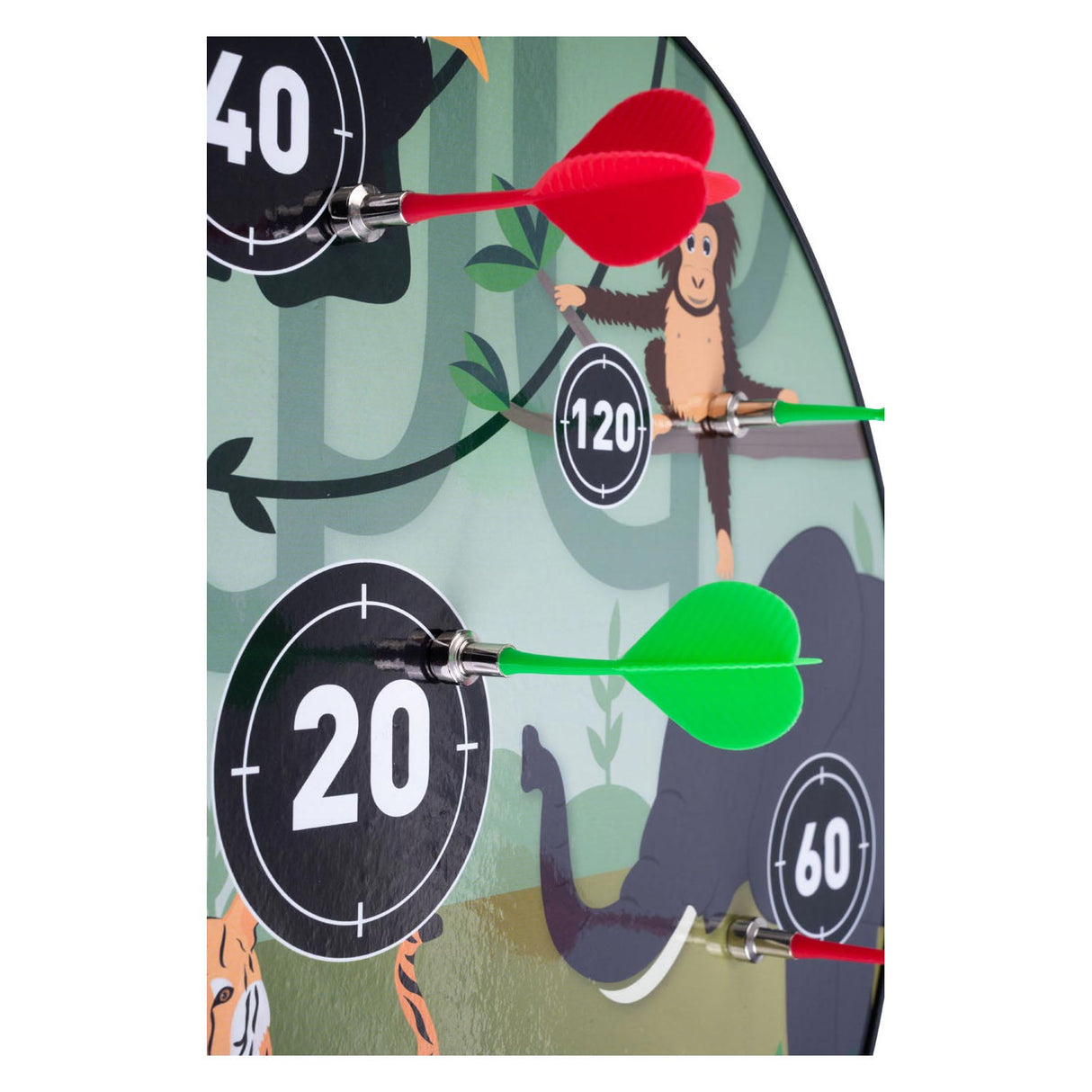 Magnetische Dartscheibe mit doppelseitigen Tieren