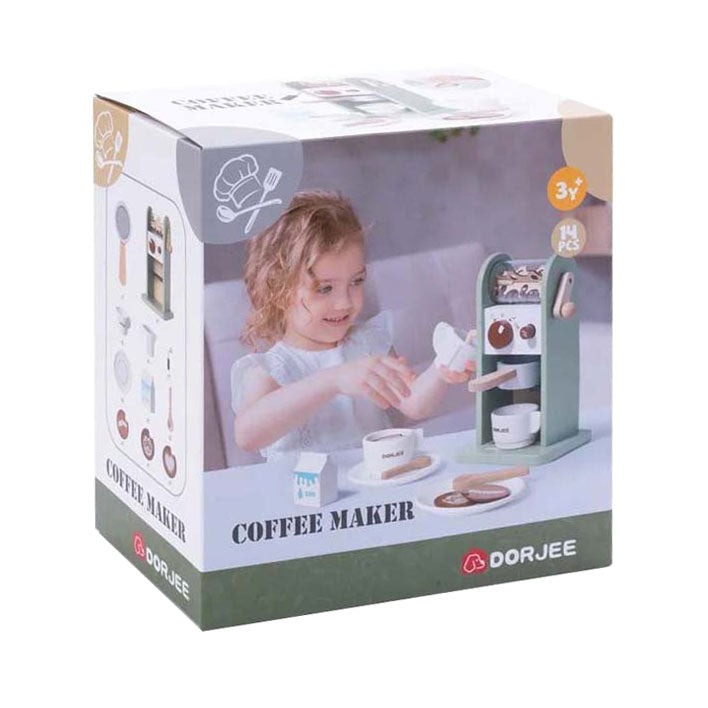 Dorjee-Kaffeemaschine aus Holz, 14-teilig