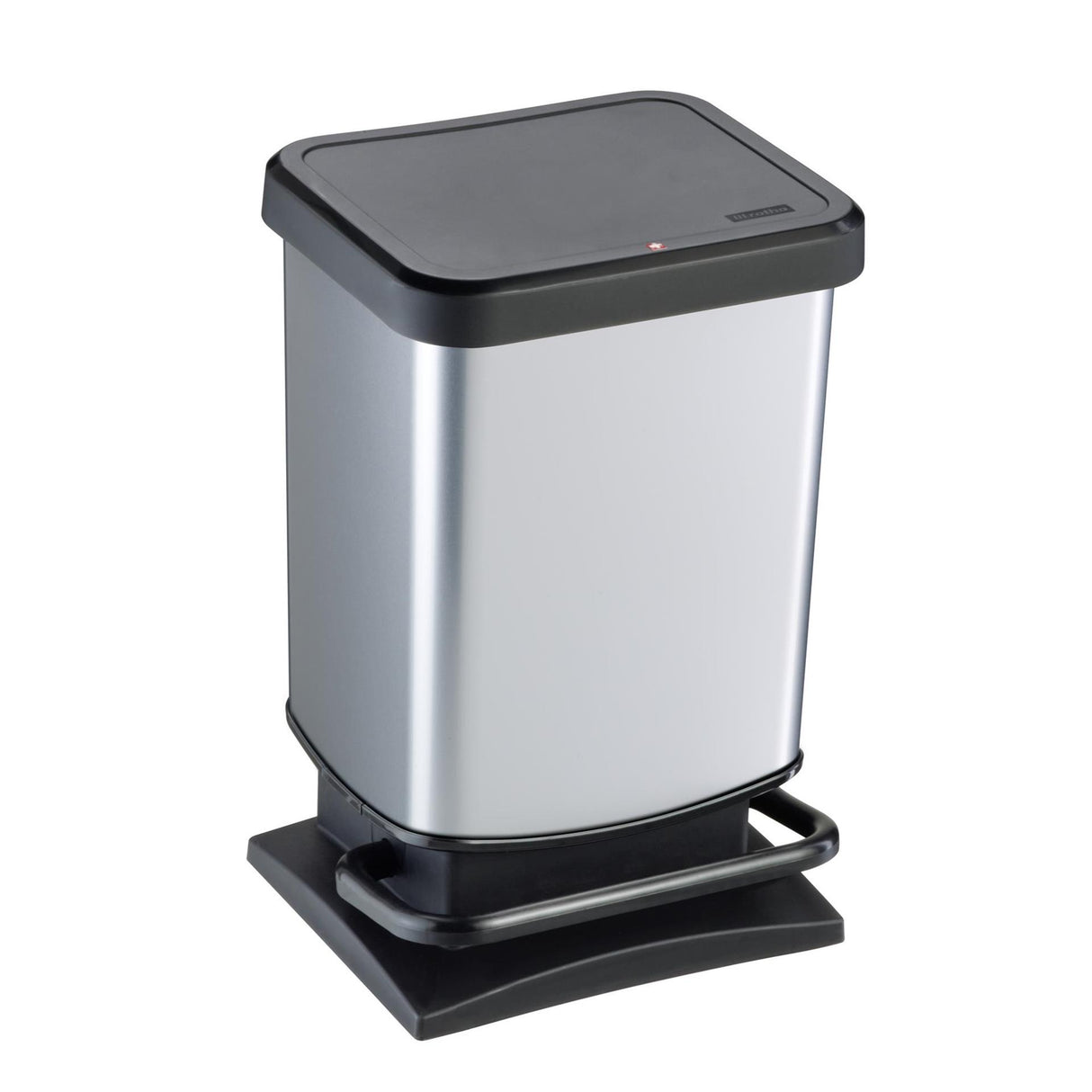 Rotho Paso Treteimer 20l Silbermetallic