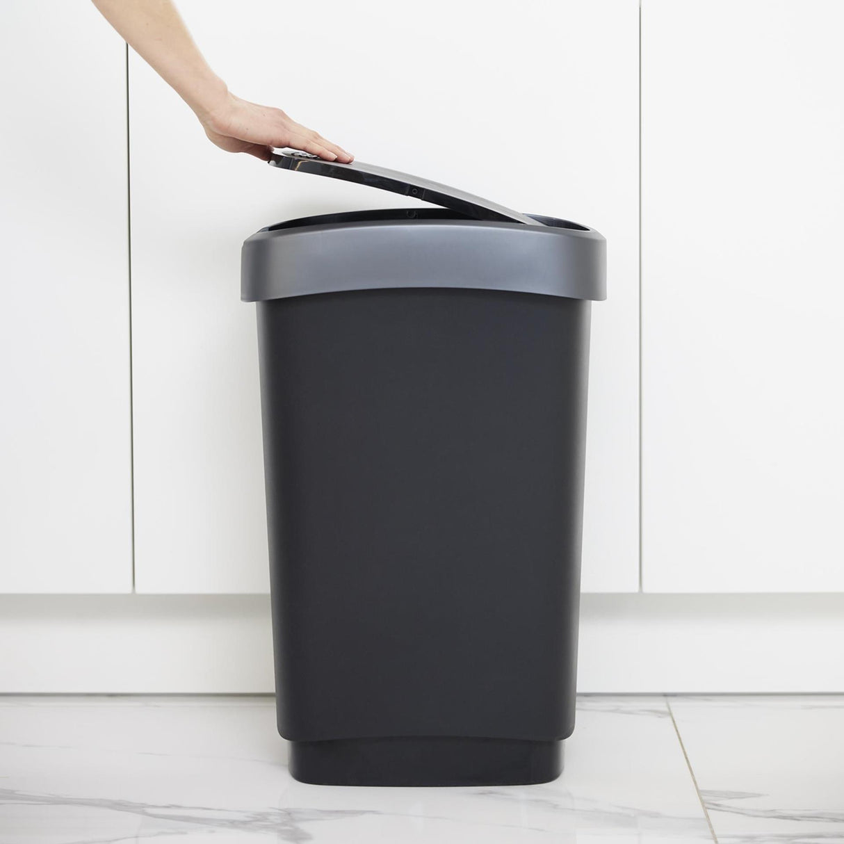 Rotho Twist Abfallbehälter 50l schwarz