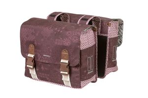 Basil -Boheme -Doppelfahrradbeutel rot 35L