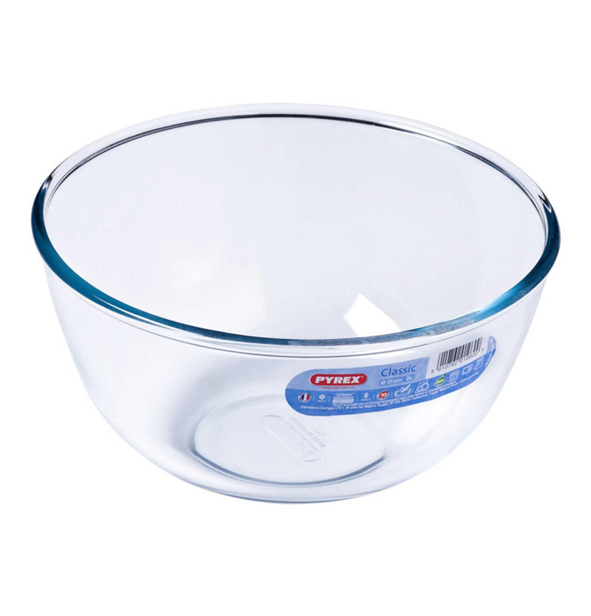 Pyrex-Rührschüssel aus Glas, 2 Liter