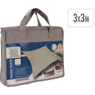 Kein Marken-Schattenstoff, quadratisch, 3 Meter, Taupe