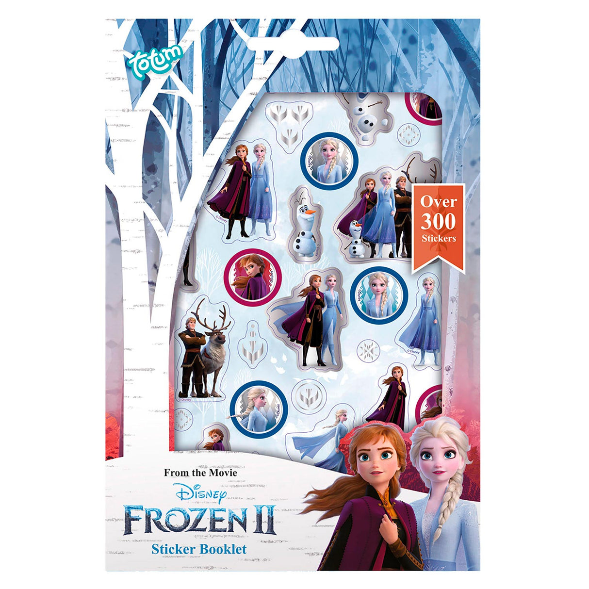 Totum Disney Frozen 2 - Aufkleberbögen, 4 Stk.