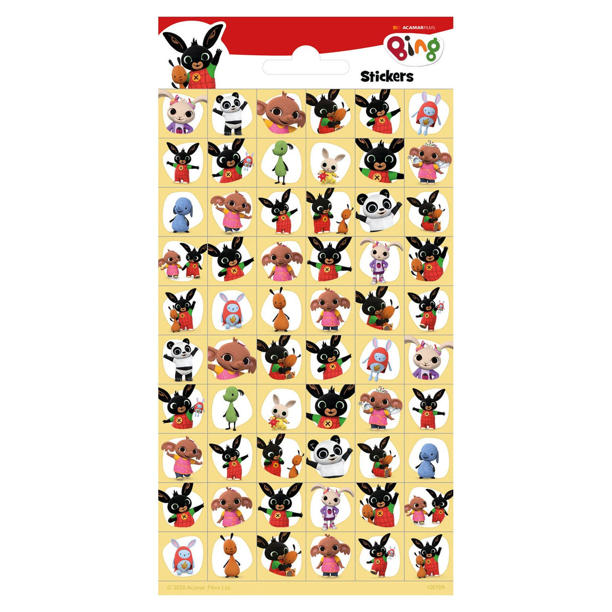 Totum Stickerbogen Bing, 60 Stk.