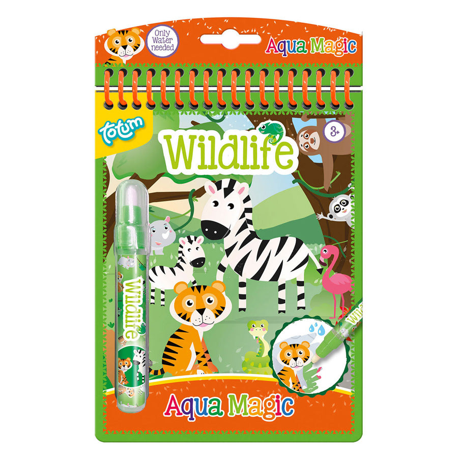 Totum Aqua Magic Wildleben-Wasser-Malbuch