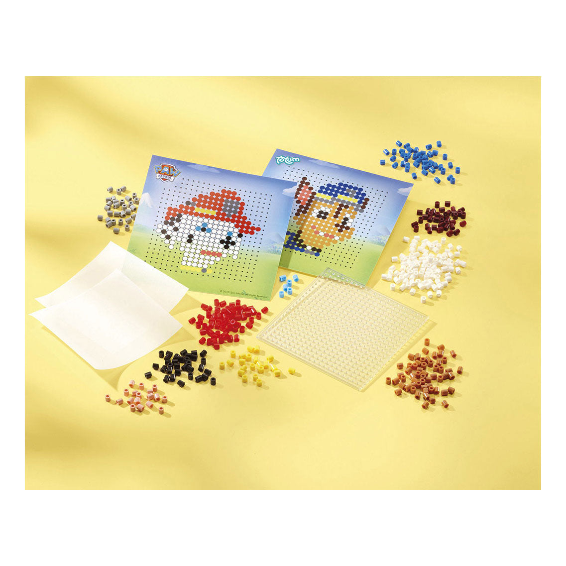 Totum 3in1 Paw Patrol Strijk Kalen, Gypsis Gieten und Pixelkunst Craft Set