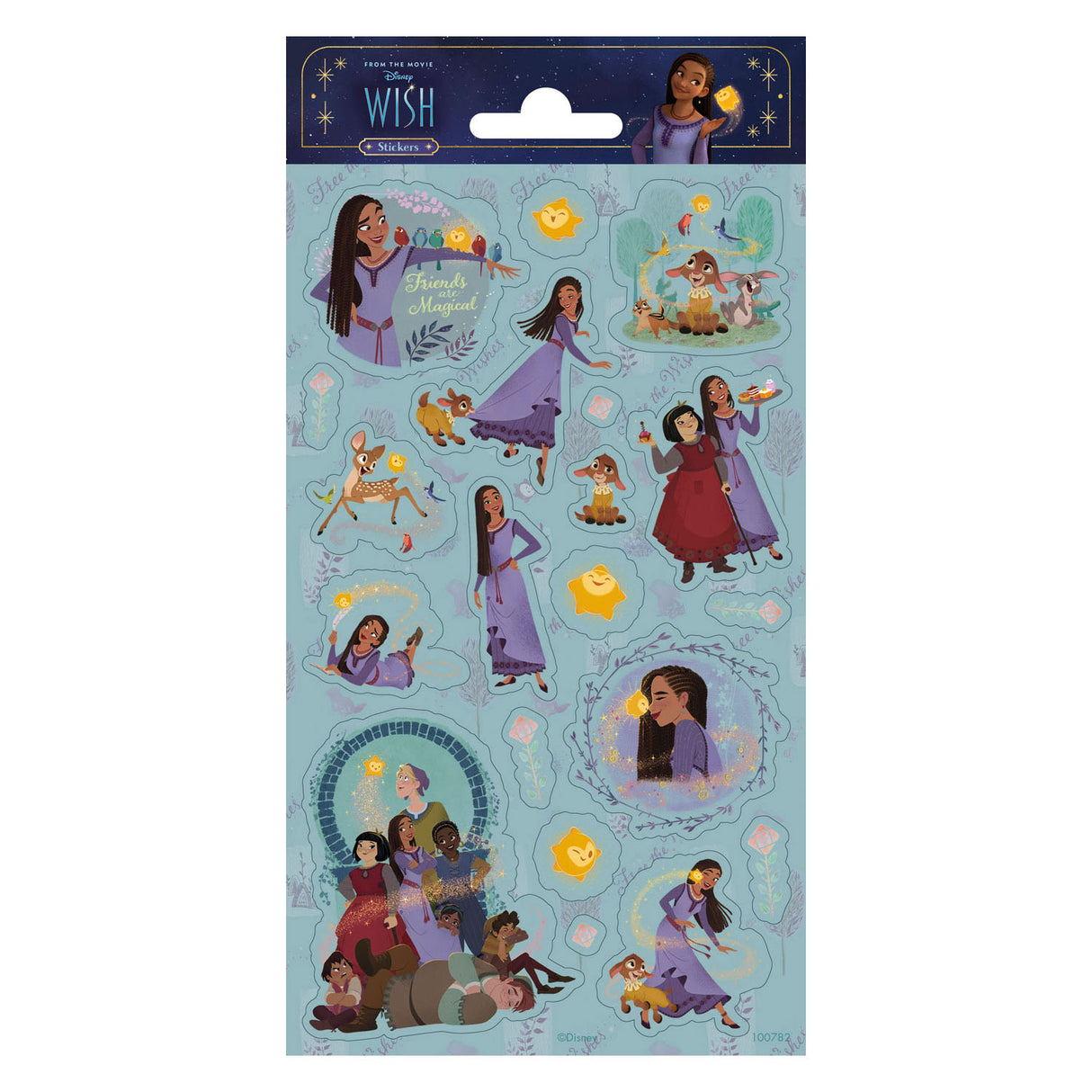 Totum-Aufkleberblatt mit glitzerndem Disney-Wunsch