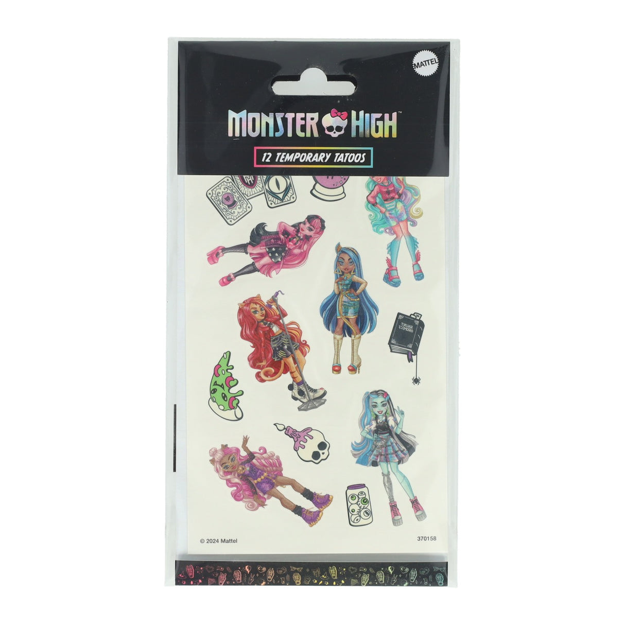 Kreative Bastelgruppen-Tattoos Monster High, 12tlg.