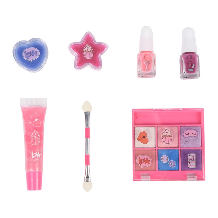 Erstelle es! Beauty-Make-up-Set rosa lila