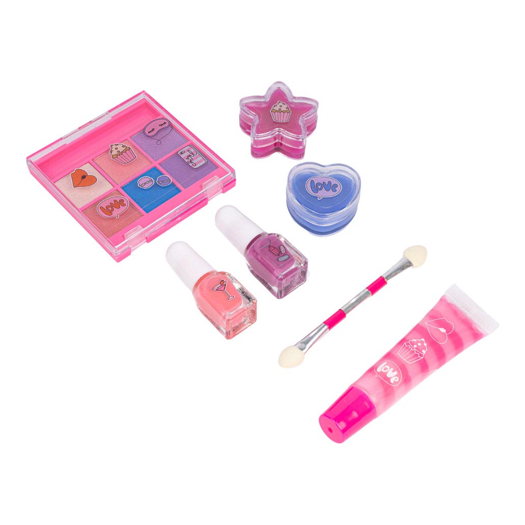 Erstelle es! Beauty-Make-up-Set rosa lila
