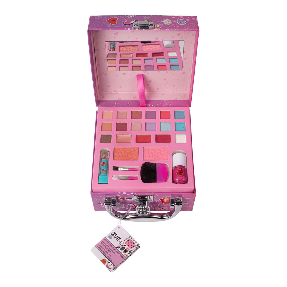 Erstellen Sie es! Schönheits -Make -up -Koffer, 24dlg.