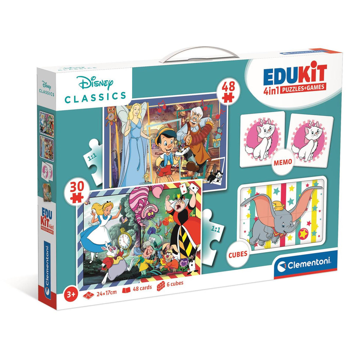 Clementoni Edukit 4-in-1-Disney-Klassiker