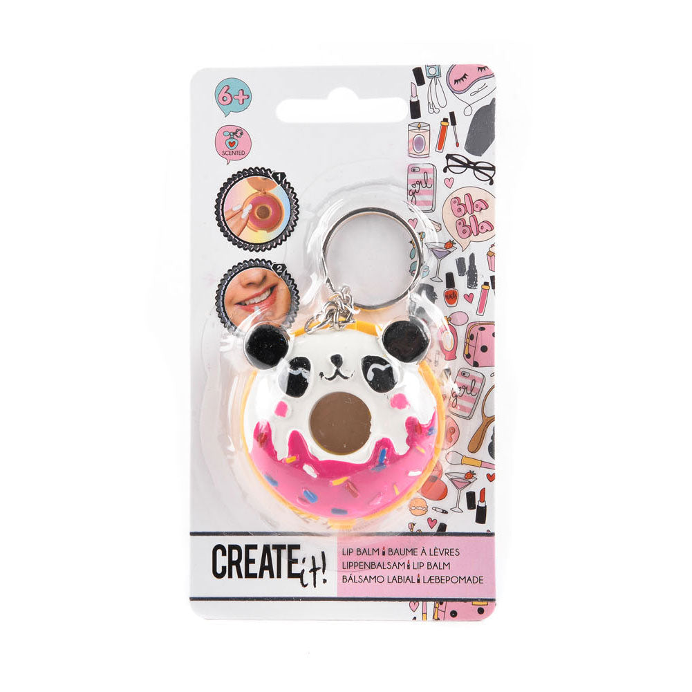 Erstelle es! Beauty-Schlüsselanhänger Donut mit Lippenbalsam