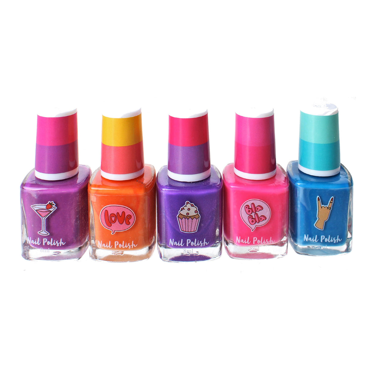Erstellen Sie es! Schönheitsfarbe wechselnder Nagellack, 5st.
