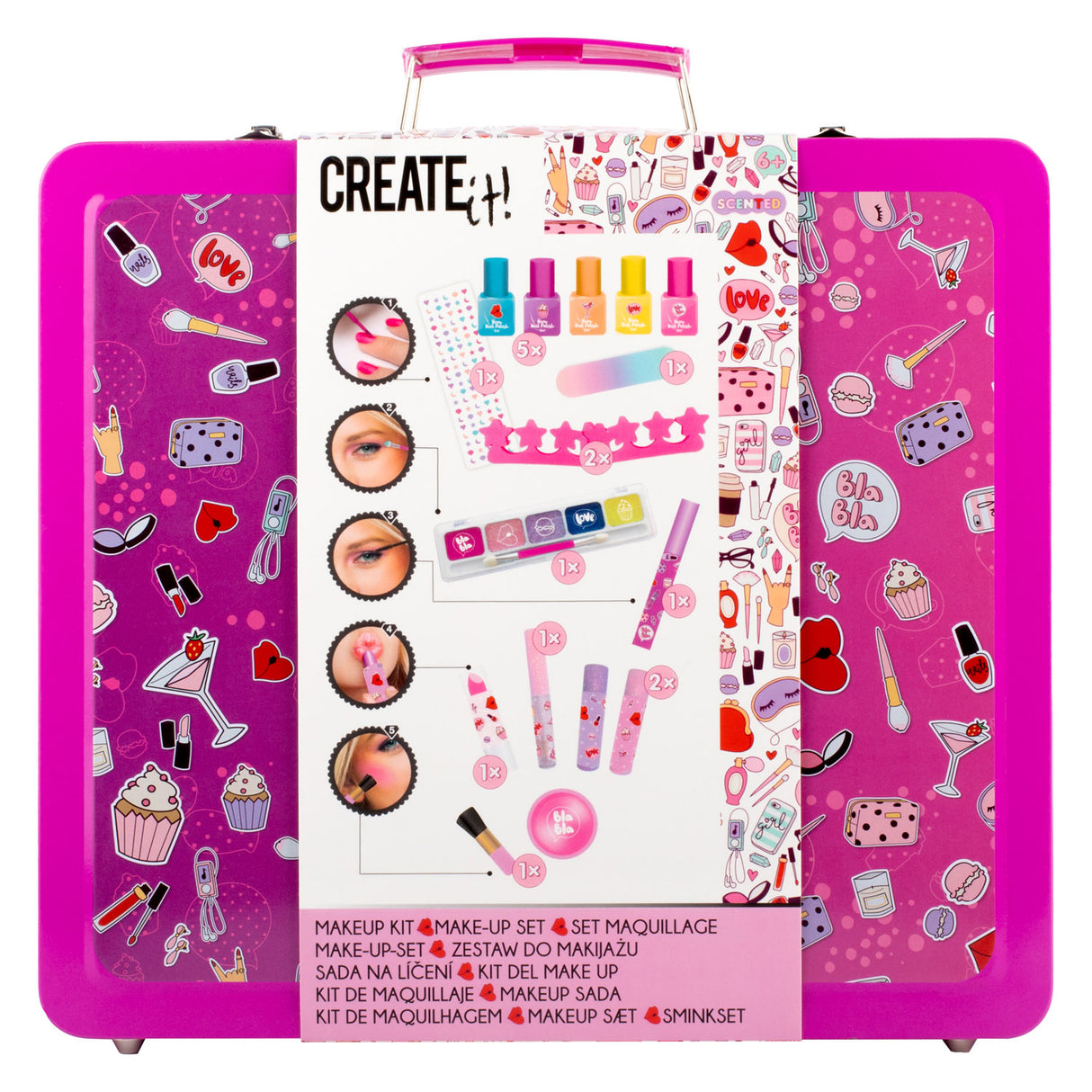 Erstellen Sie es! Schönheits -Make -up in Luxuskoffer