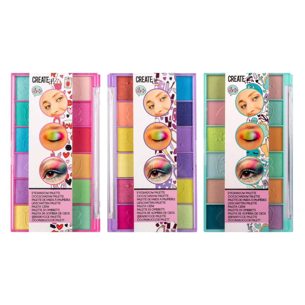 Erstelle es! Beauty-Lidschatten-Palette, 12 Farben!