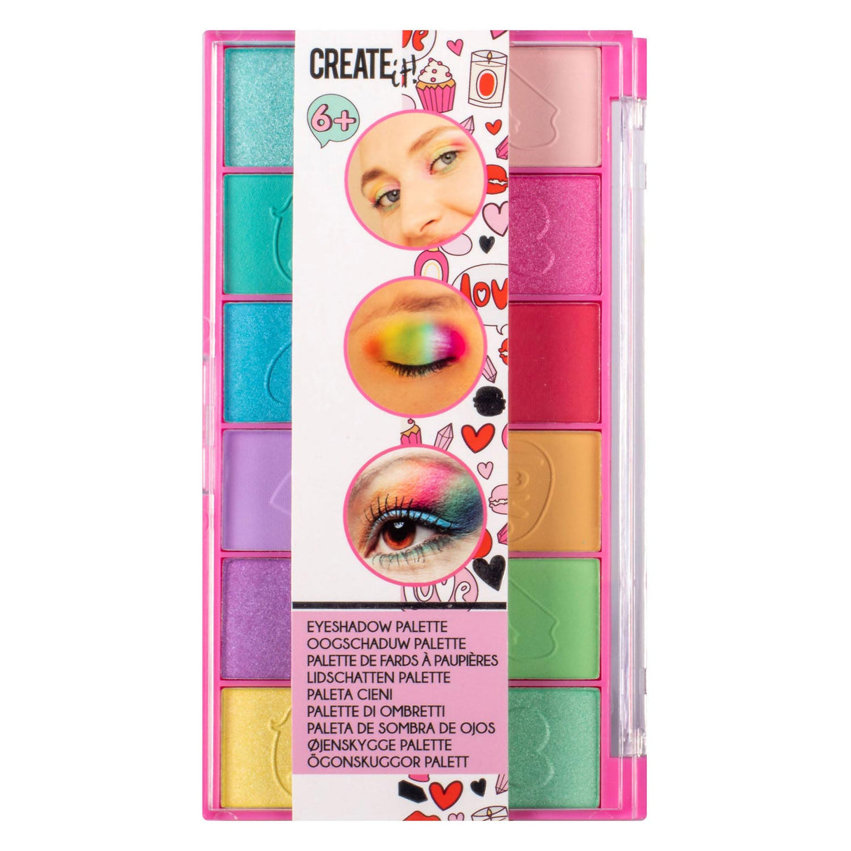 Erstelle es! Beauty-Lidschatten-Palette, 12 Farben!