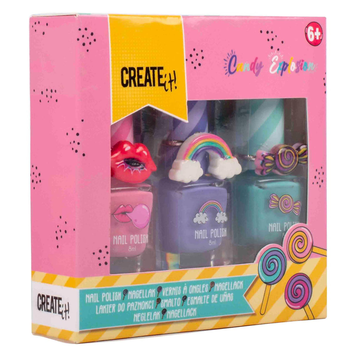 Erstelle es! Candy Explosion Nagellack, 3 Stk.