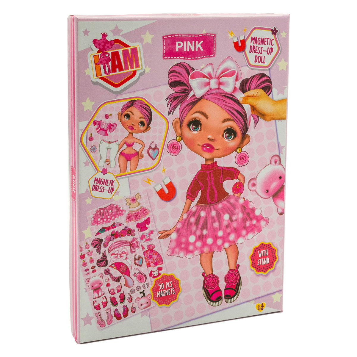 Canenco Ich bin eine magnetische rosa Anziehpuppe
