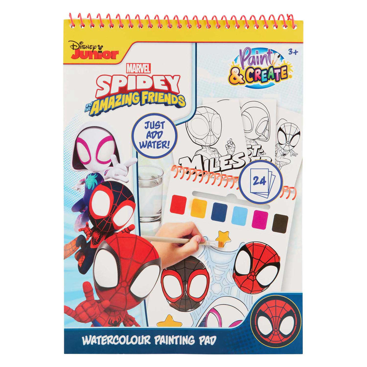 Canenco Spidey Wasserfarben-Set-Buch | 6 Stück