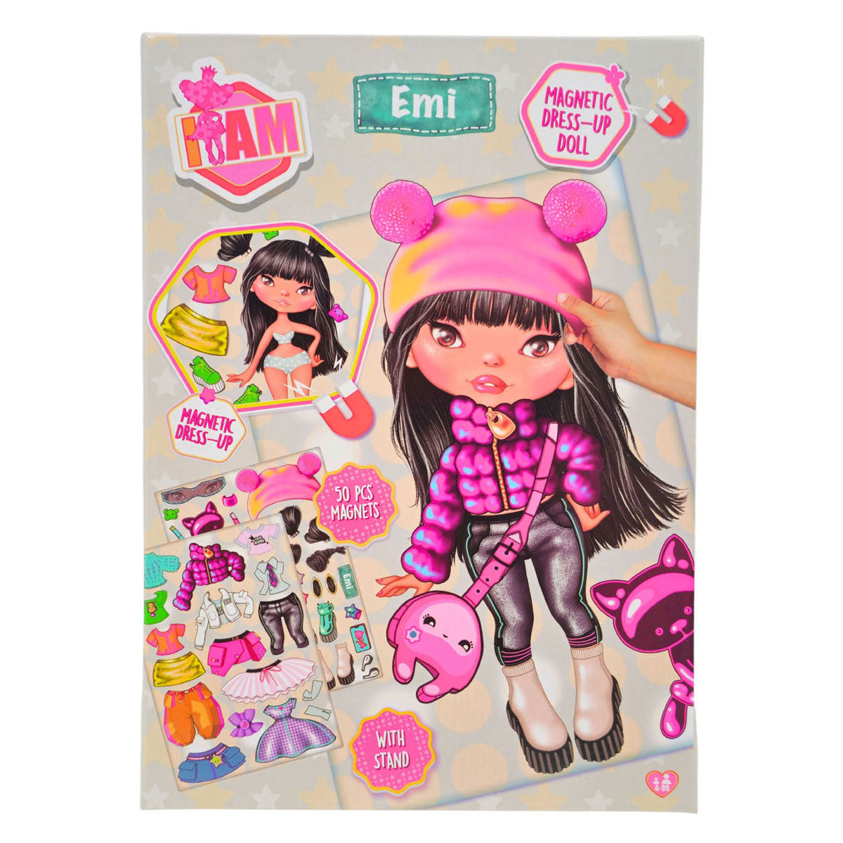 Canenco i am magnetic dress up doll - winter a5