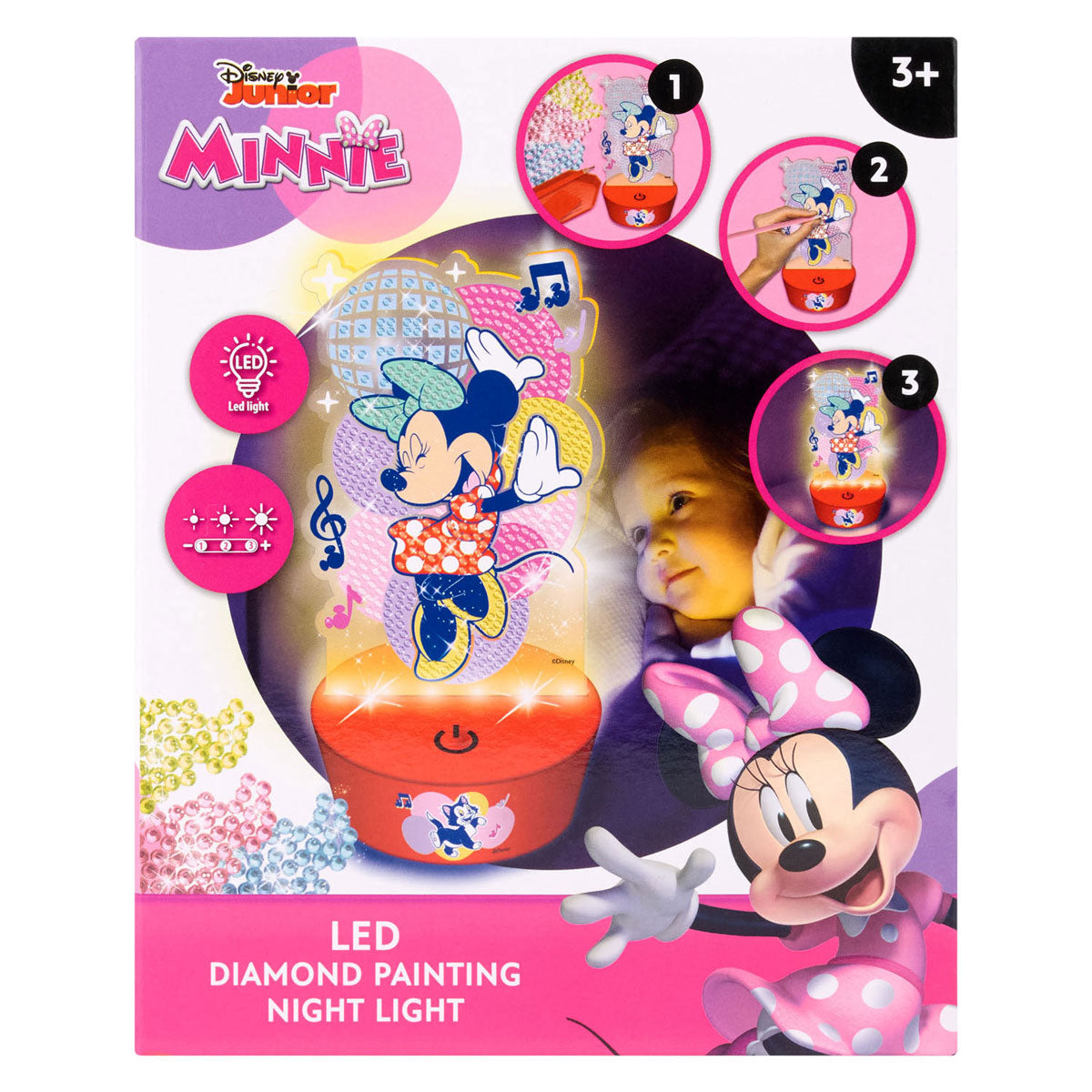 Canenco minnie mouse diamond painting nachtlamp