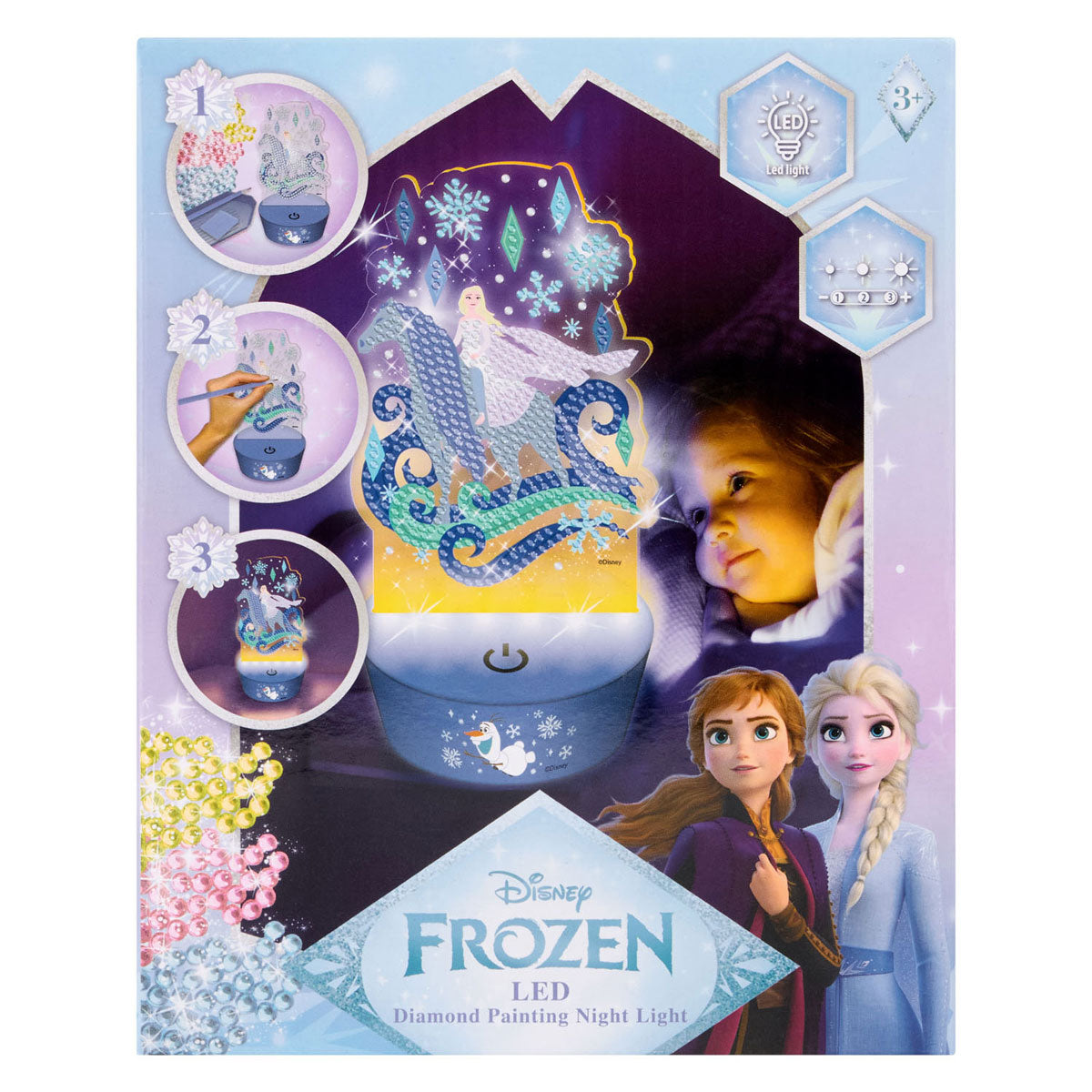 Canenco frozen diamond painting nachtlamp
