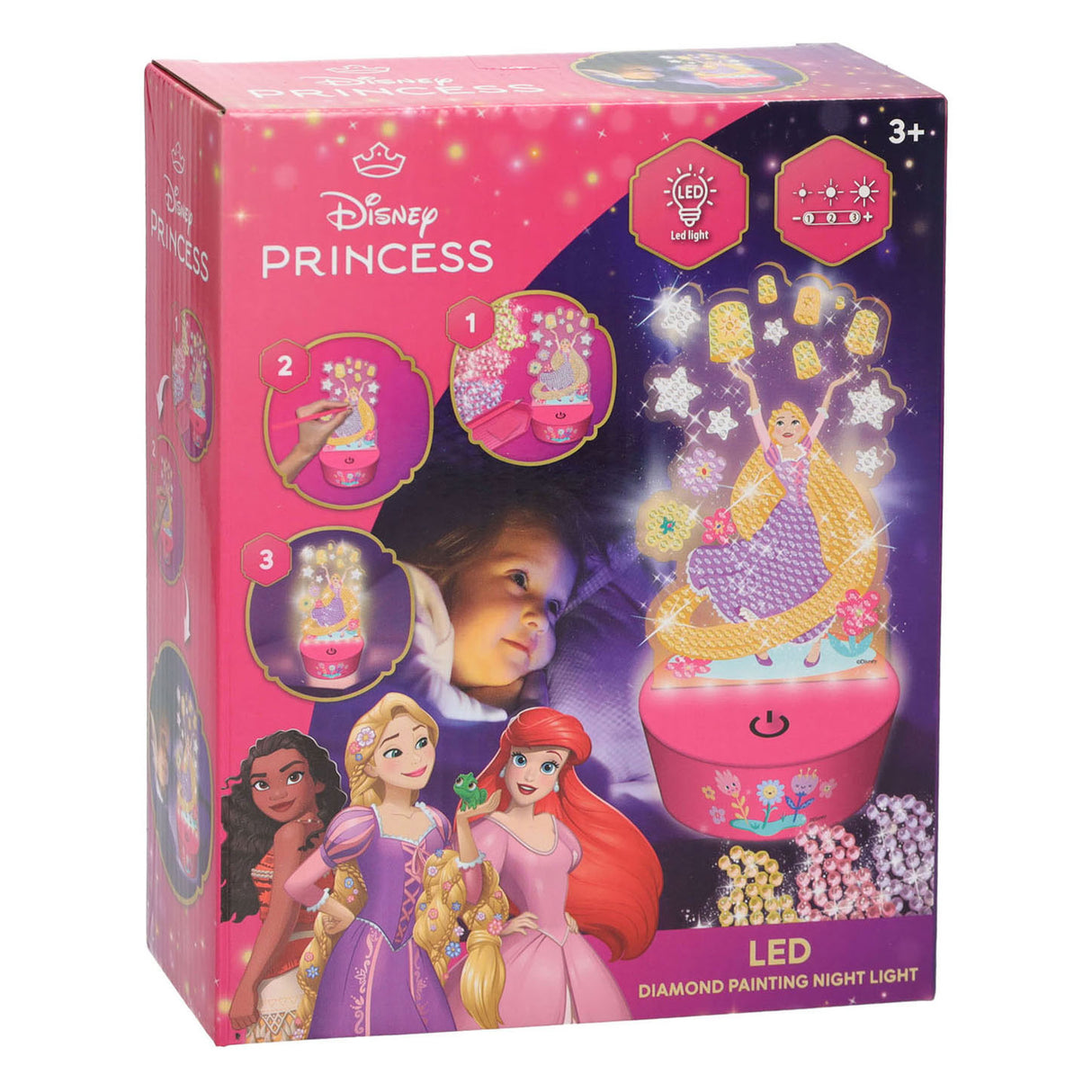 Canenco disney prinses diamond painting nachtlamp