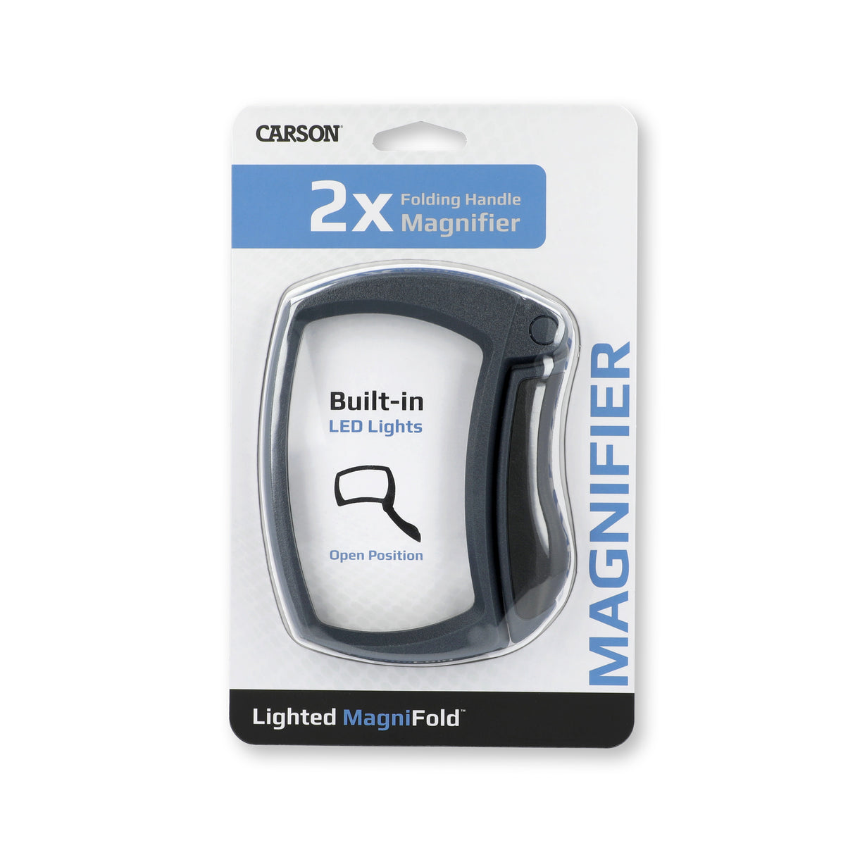 Carson Klapplupe 2x90mm mit LED - mj-50