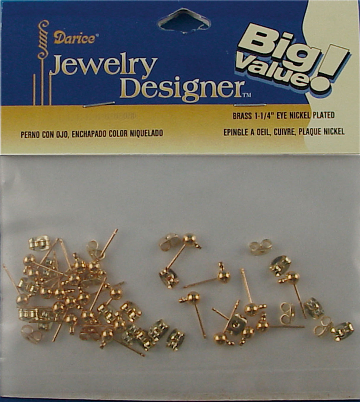 Darice • Ohrstecker 4mm Gold 24St.