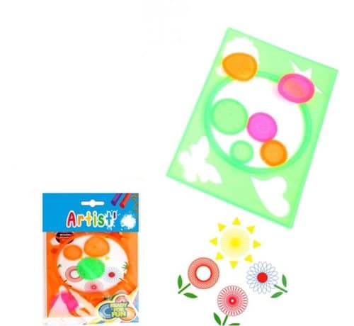 Jonotoys Künstler-Zeichenset mit Form und 6 Rädern