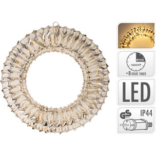 Kranz 38cm Gold Micro LED