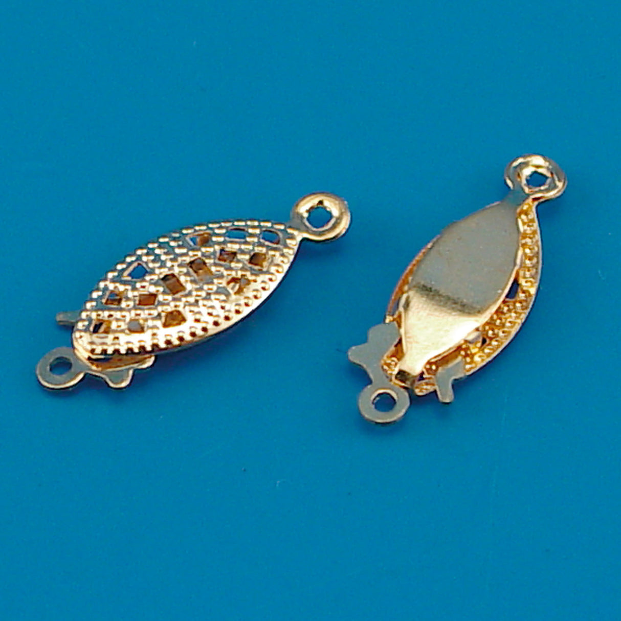 Vaessen creative • Zierverschluss 15 mm, 2 Stück, Gold