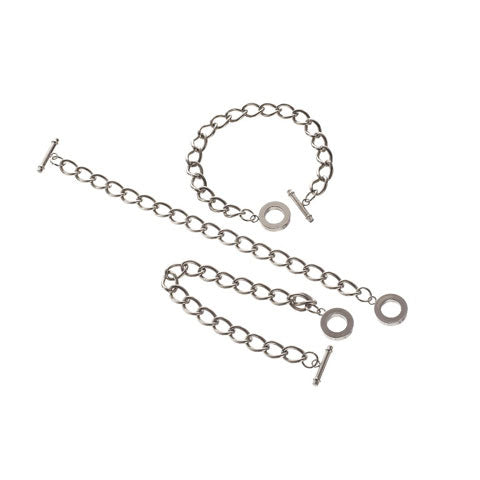 Darice • Kettenarmband + Verschlussstangenring 10 cm x1 Silber