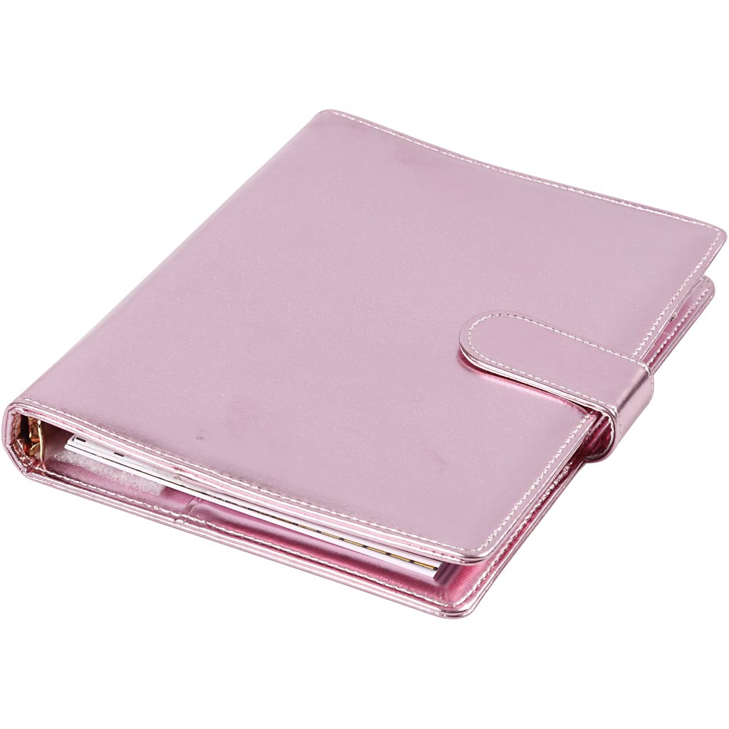 Creativ Firmenplaner Bullet Journal, Größe 19x23,5x4 cm, Ringbuch, rosa, 1 Stück
