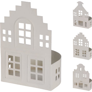 Haus 12cm 3ass weiß