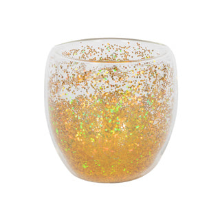 Kein Feuer Glaskonfetti doppelwandig gold ø9x8,6cm 250ml